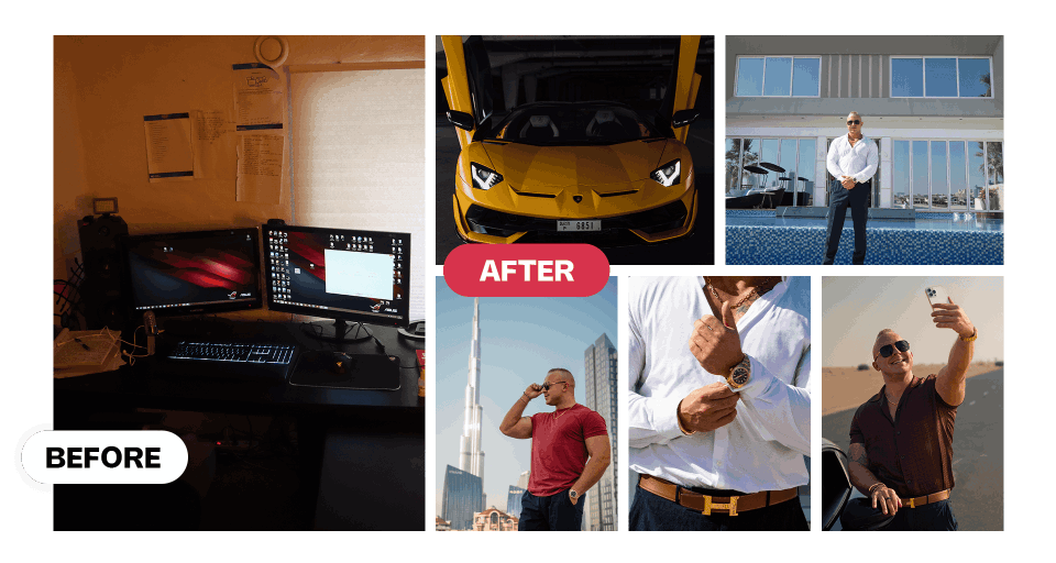 7 Figure Accelerator program collage